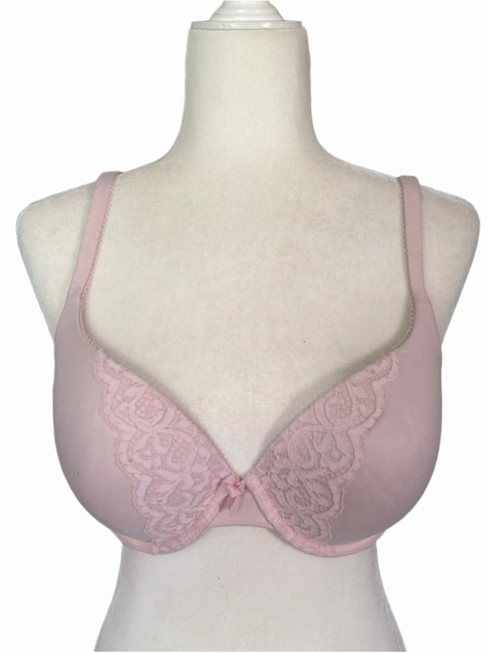 Women's Victoria's Secret Pink Lace Trim Bra Size 32DDD